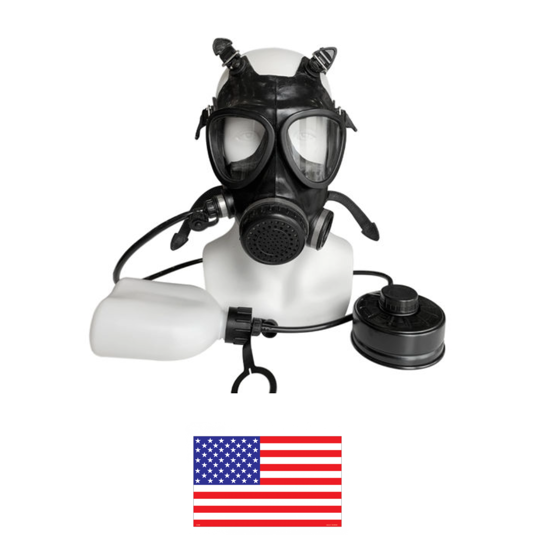SafeGuardian FM-10 CBRN Mask With 3 Premium NBC NATO Filters – Black
