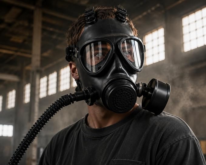 Gas Mask CBRN Full Face Respirator with 40mm filter