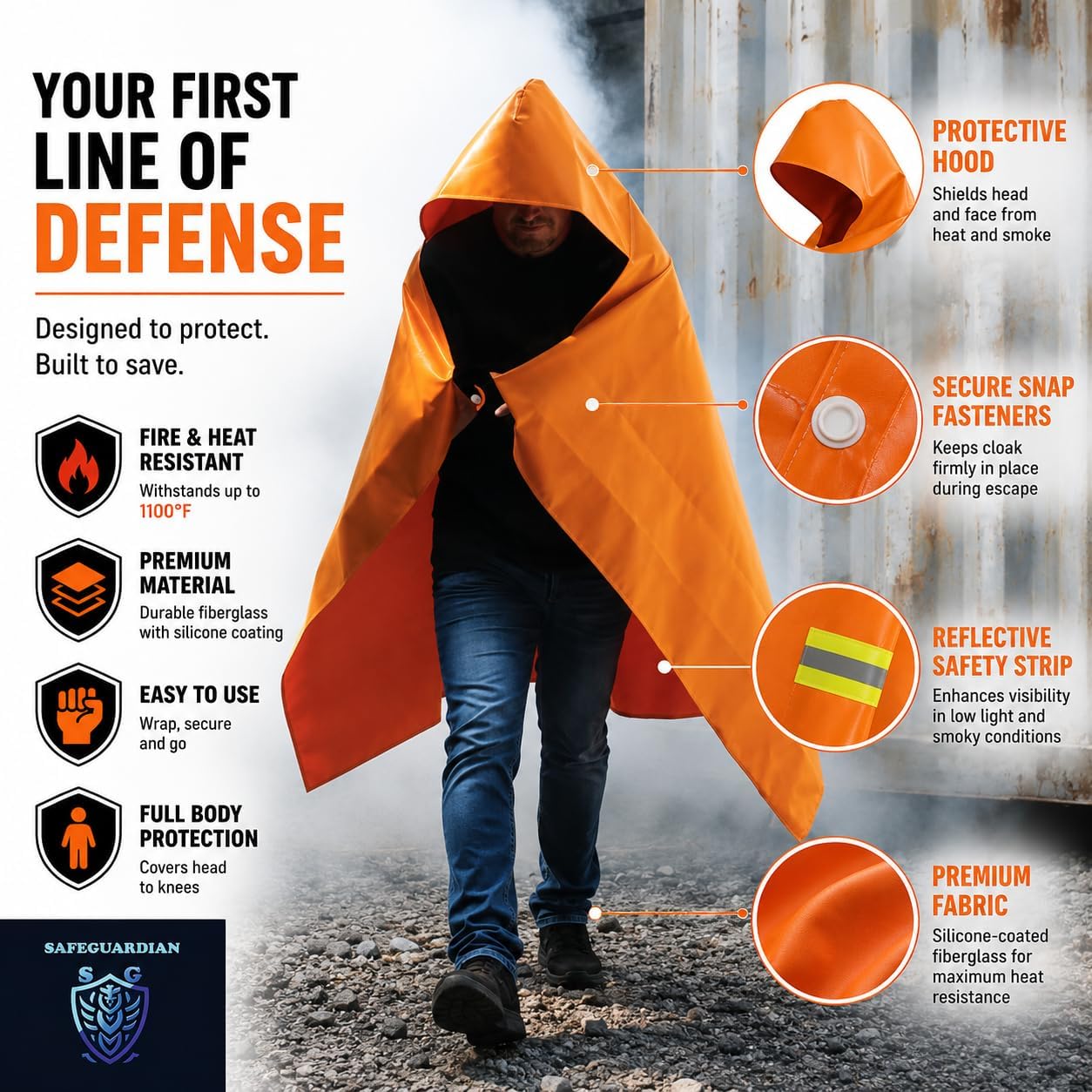 Fireproof Blanket Fire Cloak