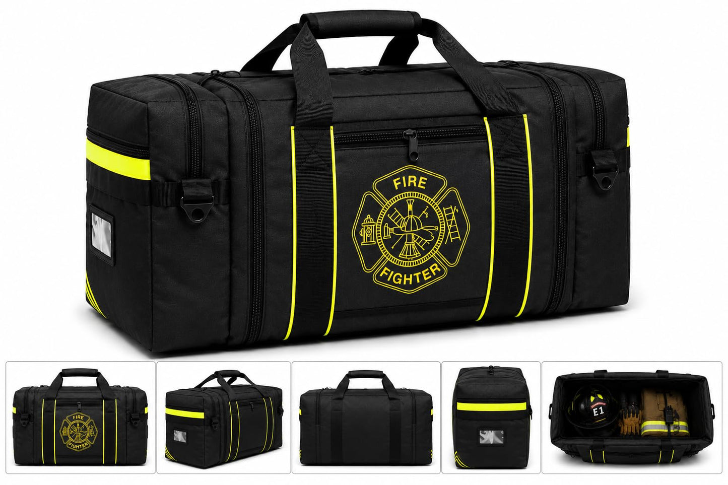 Firefighter Turnout Gear Bag (Black)