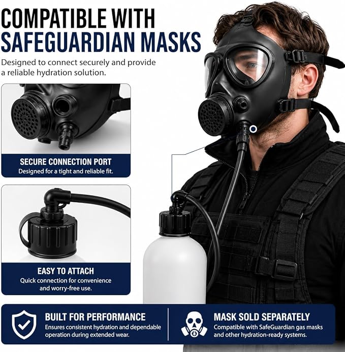 36oz Hydration Bottle for Gas Mask