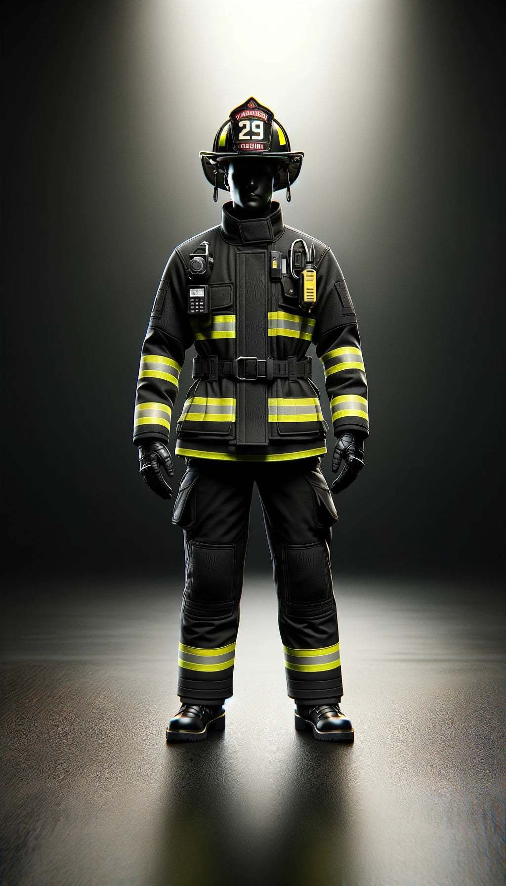 Firefighting Bunker Black Firefighter Turnout Gear Jacket & Pants – SafeGuardian Store