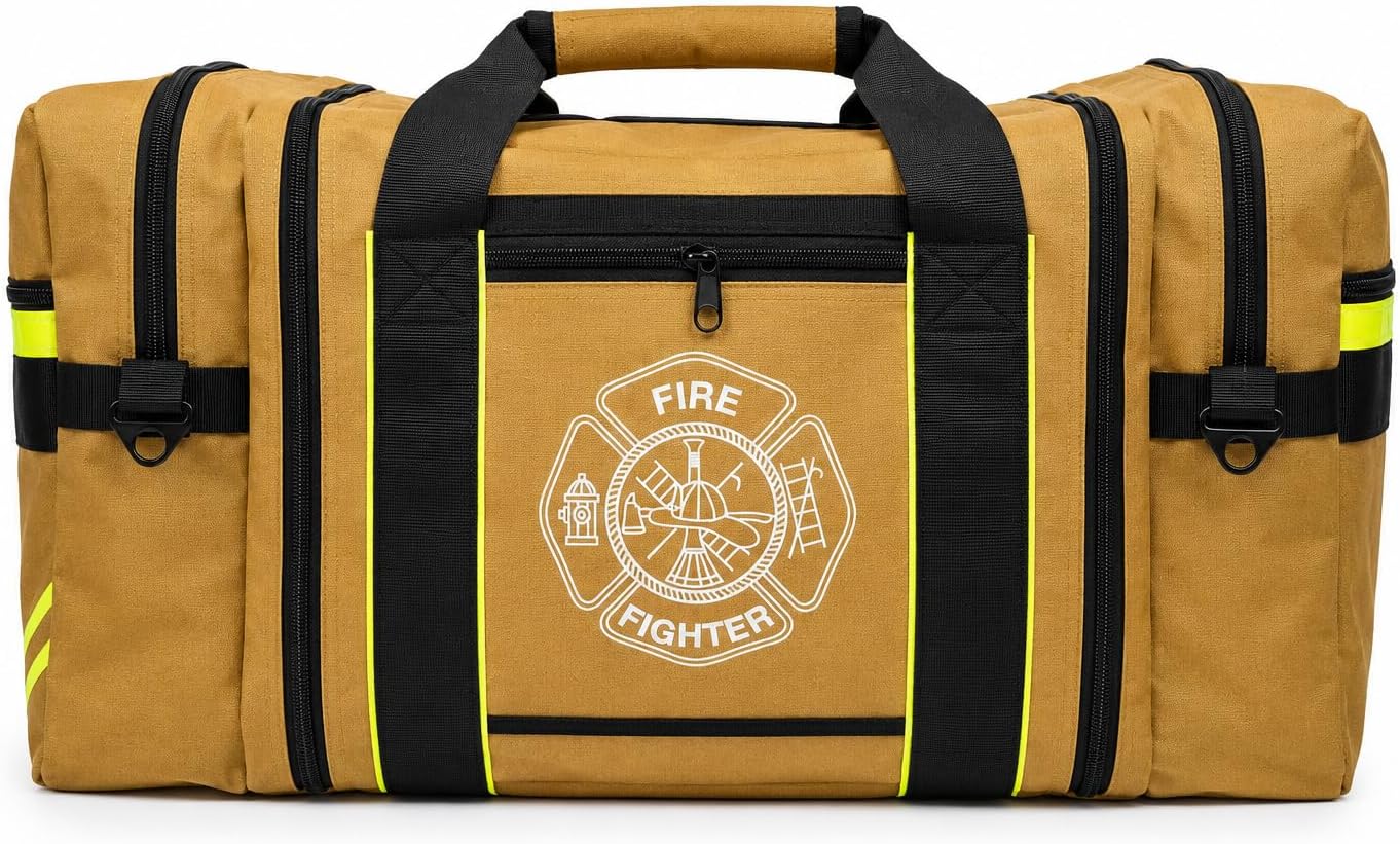 Firefighter Turnout Gear Bag (Khaki)