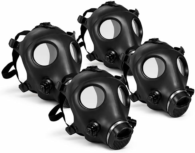 Full Face Mask 4 Pack with 40mm Threaded Connection