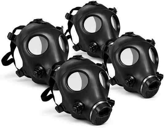 Full Face Mask 4 Pack with 40mm Threaded Connection