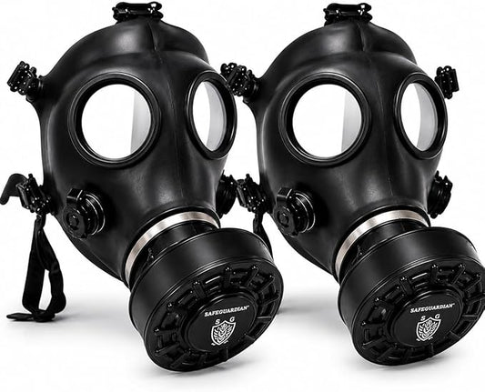 Full Face Respirator Mask (2) Pack Masks – (2) 40mm Premium Filters