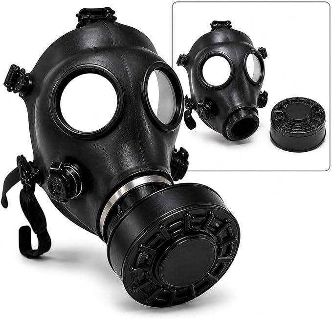 Full Face Respirator Mask (2) Pack Masks – (2) 40mm Premium Filters