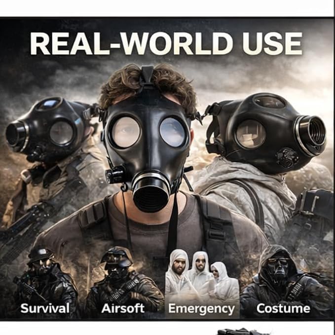 Full Face Mask 4 Pack with 40mm Threaded Connection