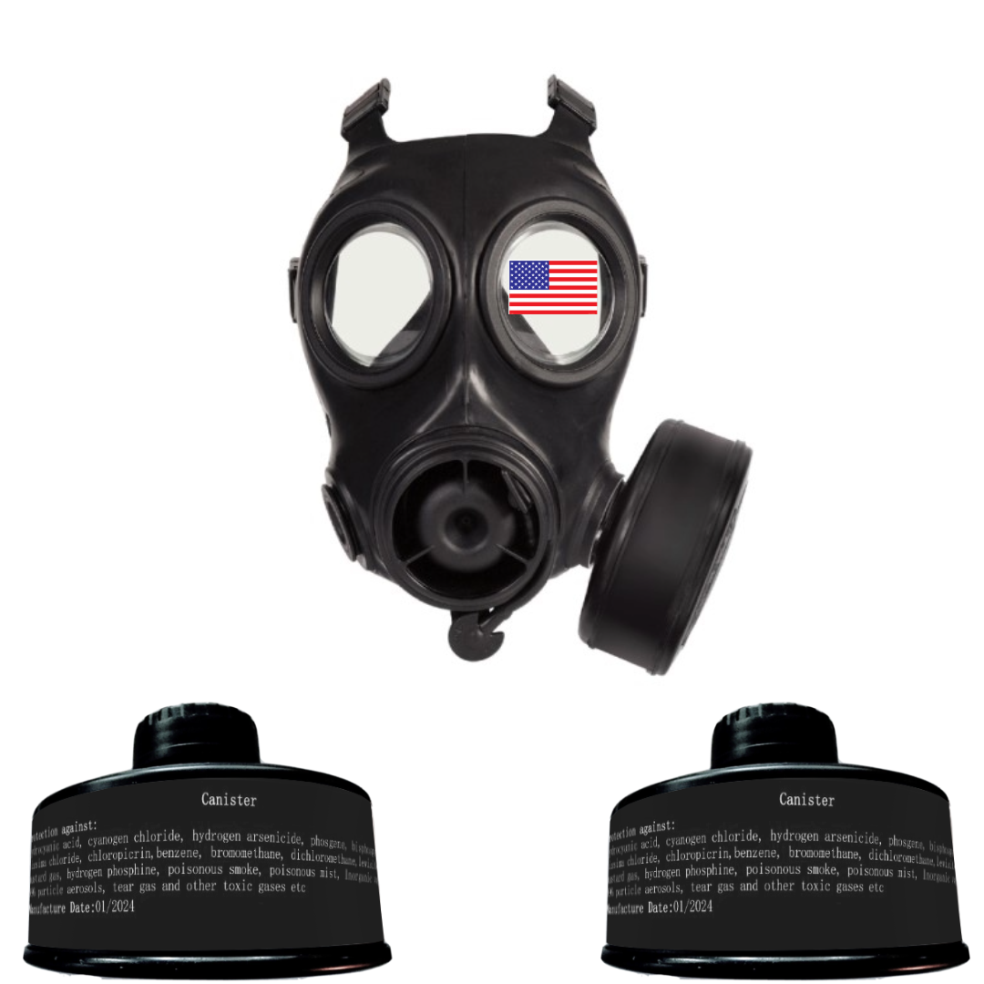 DYOB Gas Mask FM-12 CBRN with 2 NBC Filters