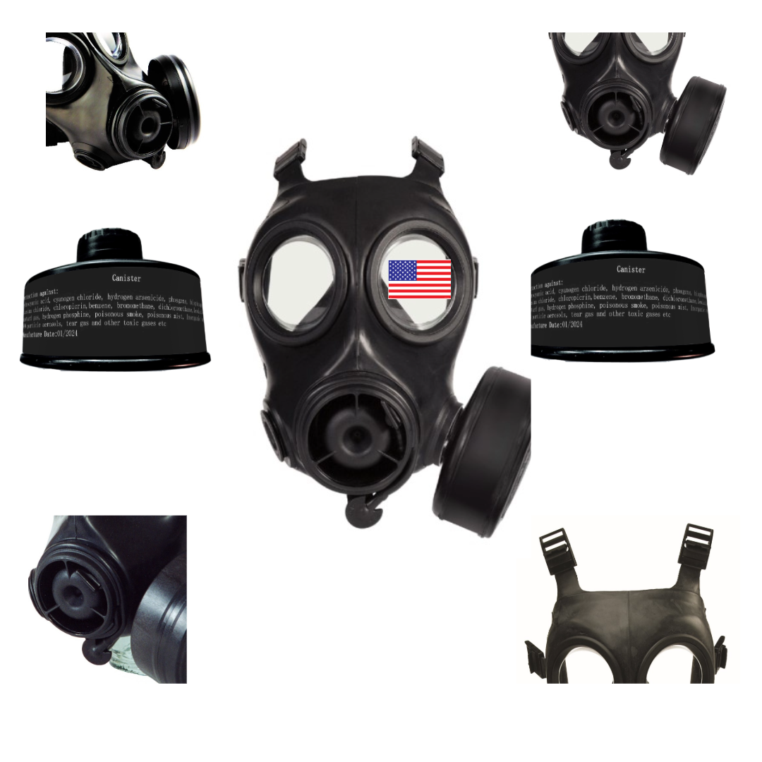 DYOB Gas Mask FM-12 CBRN with 2 NBC Filters